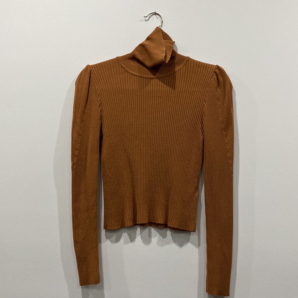 Burnt orange turtleneck from Nordstrom.
